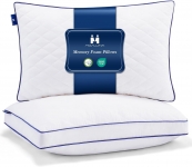 רק 26.7$/89 ש"ח (משלוח חינם בהגעה לסכום כולל של 49$ ומעלה) לסט זוג כריות קצף זיכרון מתכווננות Queen Size מבית Mosluna!!