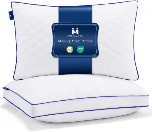 רק 26.7$/89 ש"ח (משלוח חינם בהגעה לסכום כולל של 49$ ומעלה) לסט זוג כריות קצף זיכרון מתכווננות Queen Size מבית Mosluna!!