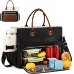 רק 34.9$/114 ש״ח מחיר סופי כולל הכל עד דלת הבית לתיק העבודה לנשים עם תא אוכל מבודד ותא למחשב נייד מבית LOVEVOOK – תיק אחד שמארגן את כל היום ושומר על הארוחה טרייה!!