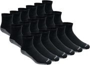 רק 41.6$/128 ש״ח (משלוח חינם בהגעה לסכום כולל של 49$ ומעלה) לסט של 18 זוגות גרבי Dickies Dri-Tech Quarter עם נידוף זיעה, תמיכת קשת ועמידות גבוהה ליום עבודה ארוך!!