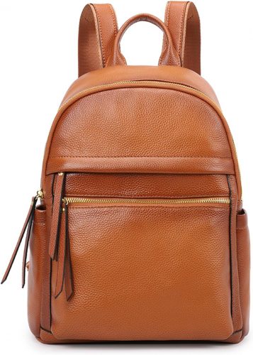 רק 63$/205 ש״ח מחיר סופי כולל הכל עד דלת הבית לתיק גב עור אמיתי Kattee לנשים – אלגנטי, רב תאים ומתאים לעבודה, לימודים וטיולים!!