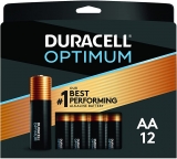 רק 8.51$\30 ש"ח (משלוח חינם בהגעה לסכום כולל של 49$ ומעלה) ל 12 סוללות העוצמתיות המומלצות הרשמיות של אמזון מבית דורסל Duracell Optimum AA Batteries!!
