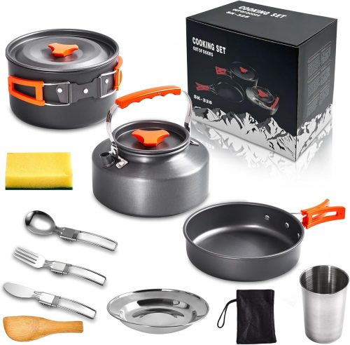 רק 75 ש"ח (משלוח חינם בהגעה לסכום כולל של 49$ ומעלה) לסט כלי בישול לקמפינג!!