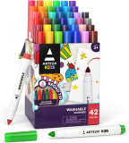 רק 19.2$/59 ש״ח (משלוח חינם בהגעה לסכום כולל של 49$ ומעלה) למארז 42 טושים רחבים ARTEZA לילדים עם 36 רחיצים ו-6 ניאון זוהרים ליצירה צבעונית בלי דאגות!!