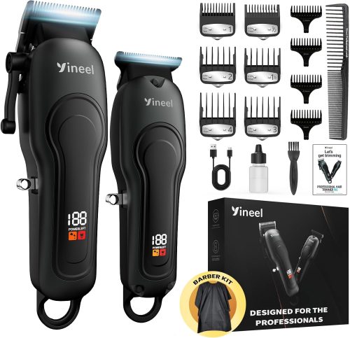 רק 29.9$\99 ש"ח מחיר סופי כולל הכל עד דלת הבית לערכת התספורת המקצועית השקטה מבית Yineel!! 