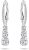 רק 74.8$/231 ש״ח מחיר סופי כולל הכל עד דלת הבית לעגילי Swarovski Stilla Attract Trilogy תלויים עם שלישיית קריסטלים לבנים וציפוי רודיום יוקרתי ומנצנץ!!