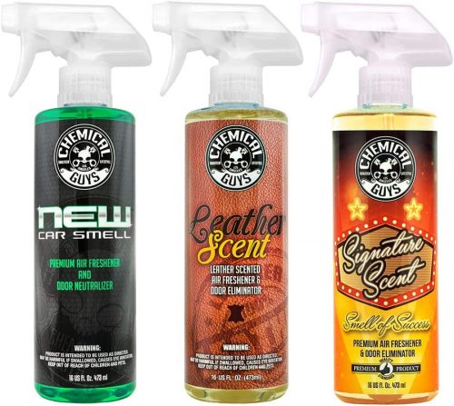 רק 20.8$\77 ש"ח (משלוח חינם בהגעה לסכום כולל של 49$ ומעלה) ל 3 מטהרי אוויר לרכב מבית Chemical Guys בנפח 473 מ״ל כל אחד!!