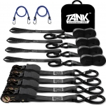 חצי מחיר!! רק 35$\131 ש"ח מחיר סופי כולל הכל עד דלת הבית לסט של 4 רצועות קשירה באורך 4.6 מטר עם ראצ׳ט, רצועות נוספות ותיק נשיאה!!