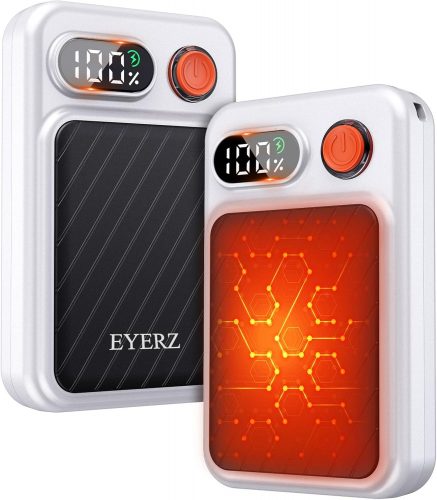 רק 14.9$/49 ש״ח (משלוח חינם בהגעה לסכום כולל של 49$ ומעלה) לזוג מחממי הידיים החשמליים מבית EYERZ עם מסך לד, 4 דרגות חום וטעינה מהירה לשימוש חוזר!!