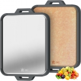 רק 86 ש"ח (משלוח חינם בהגעה לסכום כולל של 49$ ומעלה) לקרש חיתוך 2 ב-1 עם צד אחד מטיטניום וצד שני מסיבי עץ, מתאים לשטיפה במדיח כלים!!