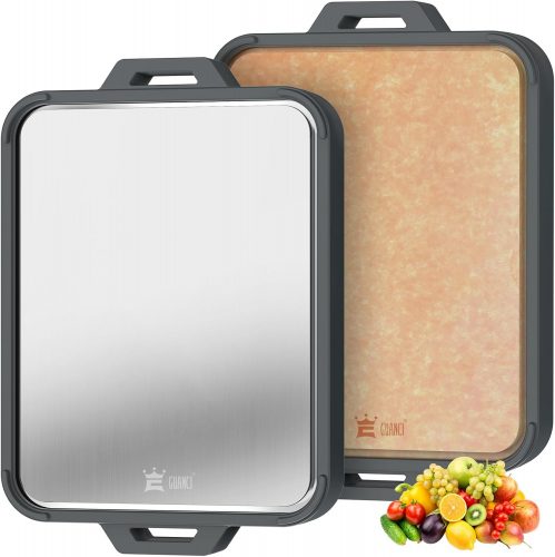 רק 86 ש"ח (משלוח חינם בהגעה לסכום כולל של 49$ ומעלה) לקרש חיתוך 2 ב-1 עם צד אחד מטיטניום וצד שני מסיבי עץ, מתאים לשטיפה במדיח כלים!!