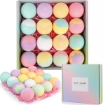 רק 17.5$/57 ש״ח (משלוח חינם בהגעה לסכום כולל של 49$ ומעלה) לסט מפנק של 16 פצצות אמבט אורגניות מבית HESORIX – חוויית ספא מרגיעה וארומתרפית בבית!!