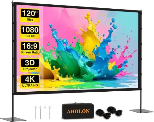 רק 69.9$/236 ש"ח מחיר סופי כולל הכל עד דלת הבית למסך 120″ למקרן כולל מעמד!!