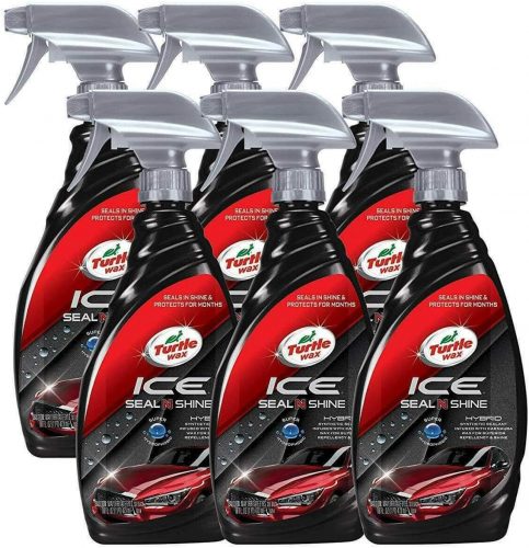רק 62.9$\225 ש"ח מחיר סופי כולל הכל עד דלת הבית ל 6 בקבוקי תרסיס לנקות, להבריק ולשמור על הרכב שלכם Turtle Wax ICE Seal N Shine!! בארץ המחיר 500 ש״ח!!
