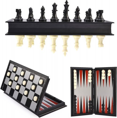 רק 16.9$\64 ש"ח (משלוח חינם בהגעה לסכום כולל של 49$ ומעלה) לסט 3 ב-1 הכולל שחמט, דמקה ושש-בש!!