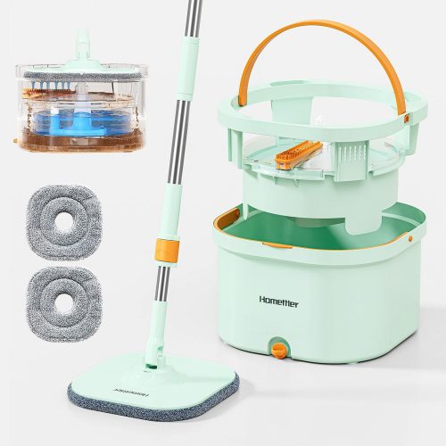 רק 125 ש״ח (משלוח חינם בהגעה לסכום כולל של 49$ ומעלה) לדלי הפלא עם 2 סחבות עם מיכל נפרד למים הנקיים ולמים המלוכלכים!!