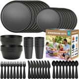 רק 29.9$/97 ש״ח (משלוח חינם בהגעה לסכום כולל של 49$ ומעלה) לסט קמפינג מושלם עם 40 חלקים לשמונה סועדים – קל, עמיד, מתאים למיקרוגל ולמדיח, מושלם לקמפינג, קראוון או פיקניק!!