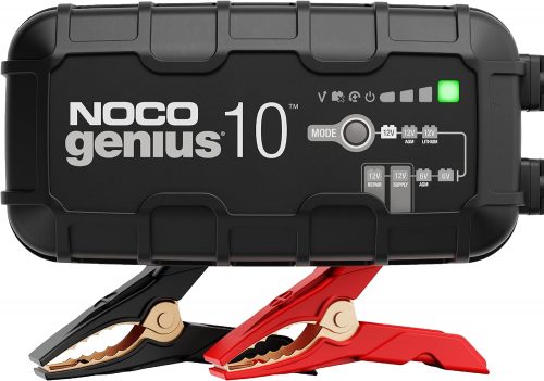 רק 99.1$/326 ש״ח מחיר סופי כולל הכל עד הבית למטען NOCO GENIUS10 החכם והעוצמתי למצברי 6V/12V!! בארץ עולה 825 ש״ח!!