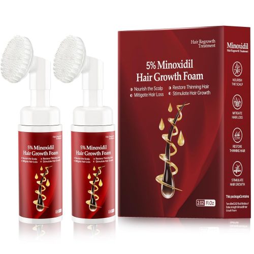 רק 13.9$\46 ש"ח (משלוח חינם בהגעה לסכום כולל של 49$ ומעלה) ל 2 יחידות קצף מינוקסידיל 5% לטיפול בנשירת שיער לגברים ונשים כולל ביוטין!! בארץ המחיר פי 6!!