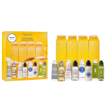 רק 30$/96 ש״ח (משלוח חינם בהגעה לסכום כולל של 49$ ומעלה) למארז חגיגי מהודר מבית L'OCCITANE – מתנה מושלמת עם שמונה מוצרי טיפוח בגודל נסיעות!!