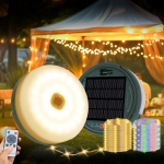 רק 18$\59 ש"ח (משלוח חינם בהגעה לסכום כולל של 49$ ומעלה) לשרשרת התאורה הסולארית של ‎MGYIF‎ באורך ‎10‎ מטרים עם ‎180‎ נורות לד!!