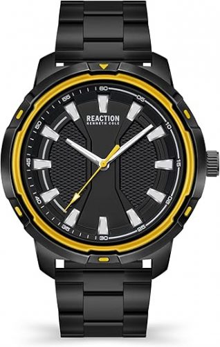 רק 45.4$/147 ש״ח (משלוח חינם בהגעה לסכום כולל של 49$ ומעלה) לשעון גברים ספורטיבי מבית Kenneth Cole REACTION – עיצוב מודרני, מנגנון קוורץ מדויק ורצועת נירוסטה אלגנטית!!