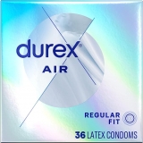 רק 16$\57 ש"ח (משלוח חינם בהגעה לסכום כולל של 49$ ומעלה) למארז 36 קונדומים Durex Air!! בארץ המחיר פי 3!!