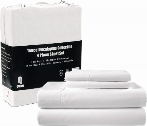 רק 107 ש"ח מחיר סופי כולל הכל עד דלת הבית למצעי טנסל (אקליפטוס) למיטה זוגית (גודל Queen), רכים יותר ממשי, אווריריים מאוד!!