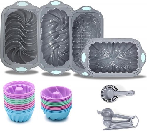 רק 14$\52 ש"ח (משלוח חינם בהגעה לסכום כולל של 49$ ומעלה) לסט סיליקון לאפייה עם 45 חלקים, מושלם ללחמים, עוגות, קאפקייקס ועוד!!