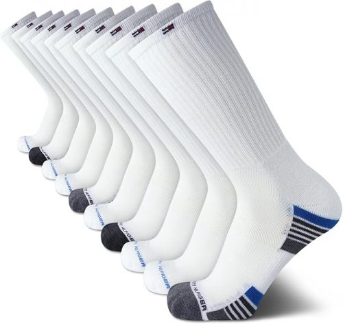 לחטוף!! רק 14.9$\49 ש"ח (משלוח חינם בהגעה לסכום כולל של 49$ ומעלה) למארז 10 זוגות גרבי ספורט מנדפי זיעה Tommy Hilfiger!!