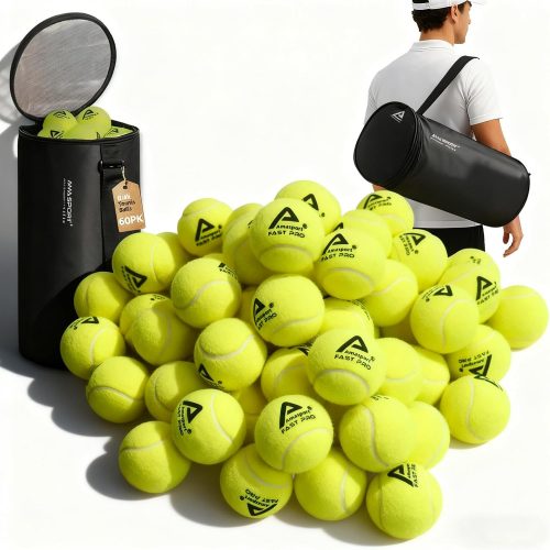 רק 54.9$/172 ש״ח מחיר סופי כולל הכל עד דלת הבית לסט ענק של 60 כדורי טניס LITIAN – איכותיים, עמידים, ללא לחץ, כולל תיק נשיאה חזק ונוח!!