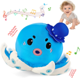 רק 19.9$/61 ש"ח (משלוח חינם בהגעה לסכום כולל של 49$ ומעלה) לבובת תמנון מוזיקלית זוחלת לתינוקות עם 40 שירים, הקלטת קול וטעינת USB נוחה!!