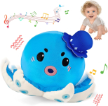 רק 19.9$/61 ש"ח (משלוח חינם בהגעה לסכום כולל של 49$ ומעלה) לבובת תמנון מוזיקלית זוחלת לתינוקות עם 40 שירים, הקלטת קול וטעינת USB נוחה!!