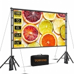 רק 71.9$/238 ש"ח מחיר סופי כולל הכל עד דלת הבית למסך ההקרנה הענק והנייד מבית TOWOND בגודל ‎120‎ אינץ' – חוויית קולנוע ביתית אמיתית בכל מקום!!