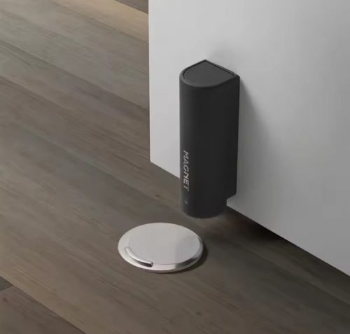 רק 4.6$/14 ש״ח לפקק מגנטי איכותי מברזל אל-חלד לדלת – מונע טריקות, שומר על הדלת פתוחה ומתחבר לקיר או לרצפה בלי קידוחים!!