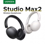 רק 18.8$/61 ש״ח לאוזניות אלחוטיות UGREEN Studio Max2 עם סאונד סטריאו עשיר, בלוטות' 5.4, עד 80 שעות סוללה, מיקרופון איכותי ונוחות מקסימלית!!