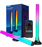 רק 49.9$/154 ש״ח מחיר סופי כולל הכל עד דלת הבית לסט פסי תאורה חכמים Govee RGBIC באורך כ-38 ס״מ עם שליטה קולית, אפקטים דינמיים ותאורה מרשימה למסכי 45-70 אינץ׳!!