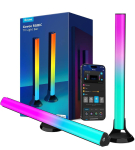 רק 49.9$/154 ש״ח מחיר סופי כולל הכל עד דלת הבית לסט פסי תאורה חכמים Govee RGBIC באורך כ-38 ס״מ עם שליטה קולית, אפקטים דינמיים ותאורה מרשימה למסכי 45-70 אינץ׳!!