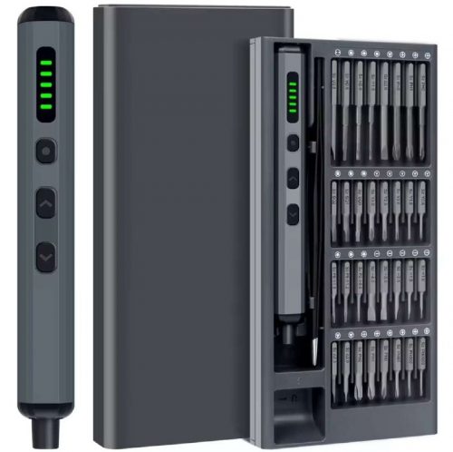 רק 20.4$/65 ש״ח לסט מברג חשמלי מדויק עם 64 ביטים, 5 מצבי מומנט, תאורת LED ואחסון מגנטי – קומפקטי, עוצמתי ונוח לשימוש!!