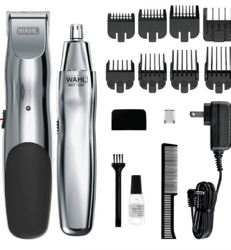רק 22.2$/72 ש״ח (משלוח חינם בהגעה לסכום כולל של 49$ ומעלה) לערכת הטיפוח הפופולרית Wahl Groomsman – טרימר זקן נטען + טרימר אף/אוזניים עמיד למים, 14 דרגות חיתוך ודיוק של מקצוענים!!
