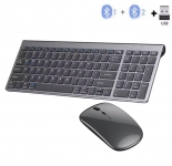 רק 18.1$/58 ש״ח לסט המקלדת והעכבר האלחוטי האלגנטי עם חיבור ‎Bluetooth 5.0‎ ו-2.4G!!