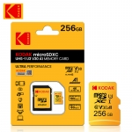 רק 15$\52 ש"ח לכרטיס הזכרון הנהדר Kodak U3 micro sd card SDHC 256GB class 10!!