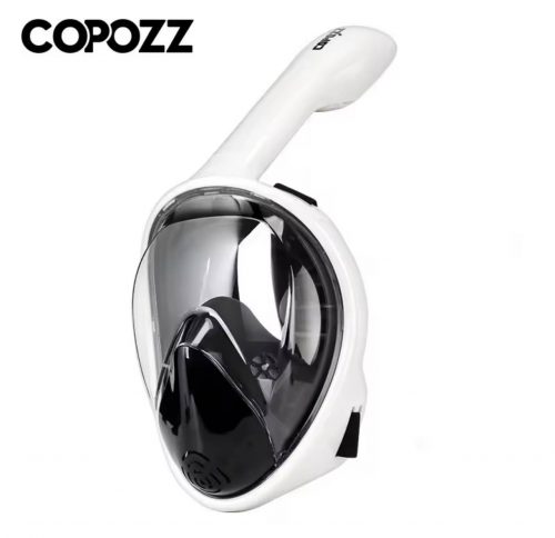 רק 14.1$/46 ש״ח למסכת שנורקלינג מקצועית לפנים שלמות COPOZZ עם אנטי אדים, תושבת מצלמה, רצועות נוחות ועיצוב שמתאים לכל פעילות תת-ימית!!