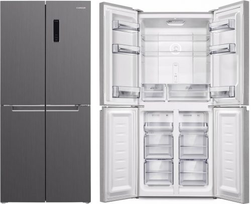 דיל מקומי: רק 2528 ש״ח במקום 3329 למקרר 4 דלתות מקפיא תחתון 419 ליטר Amcor HR448SS No Frost!!