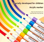 רק 2.1$/6 ש״ח לסט טושים אקריליים לציור ויצירה על עץ, אבן, זכוכית וקרמיקה שמתאים לילדים, אמנות ופרויקטי DIY צבעוניים!!