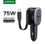 רק 15.1$/49 ש״ח למטען רכב עוצמתי 75W מבית UGREEN עם כבל נשלף באורך 75 ס״מ, טעינה מהירה PD/QC, ויציאות Type-C ו-USB נוספות – מתאים לאייפון, אנדרואיד וטאבלטים!!