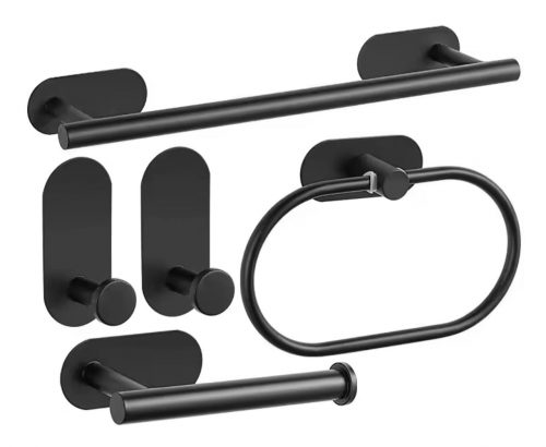 רק 11.9$\44 ש״ח לסט אביזרי אמבטיה מנירוסטה בגימור ניקל מוברש יוקרתי!!