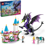רק 53$/164 ש"ח מחיר סופי כולל הכל עד דלת הבית לסט LEGO Disney 43240 דרקון מליפיסנט עם 583 חלקים ושתי דמויות מהסרט היפהפייה הנרדמת!!