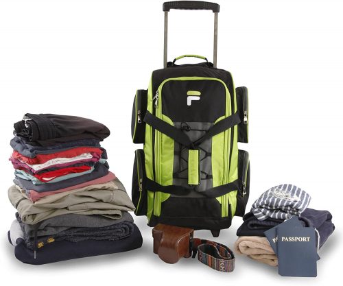 רק 65$\244 ש"ח מחיר סופי כולל הכל עד דלת הבית לתיק מזוודה על גלגלים המומלץ מבית FILA!!