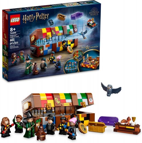 רק 67.9$/222 ש״ח מחיר סופי כולל הכל עד דלת הבית לסט LEGO Harry Potter Hogwarts Trunk – מזוודה נפתחת עם מיניפיגרים, אביזרים וסצנות מהסרטים!!